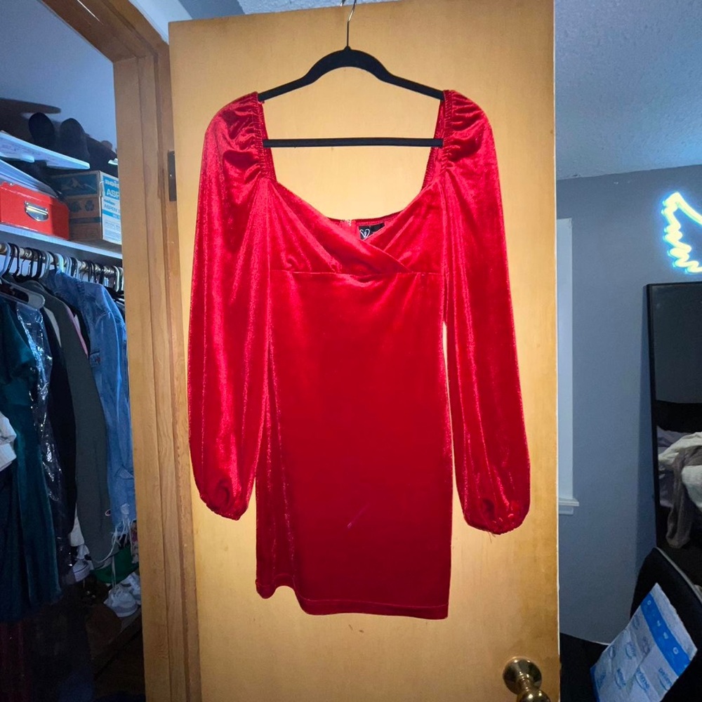 Red Velvet Windsor Dress